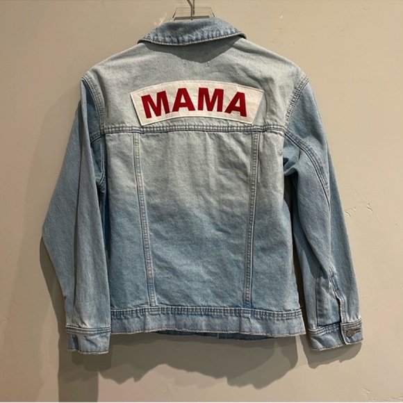 Levi's Jackets & Blazers - Denim Jacket Oversized Faded with “Mama” on back s XS